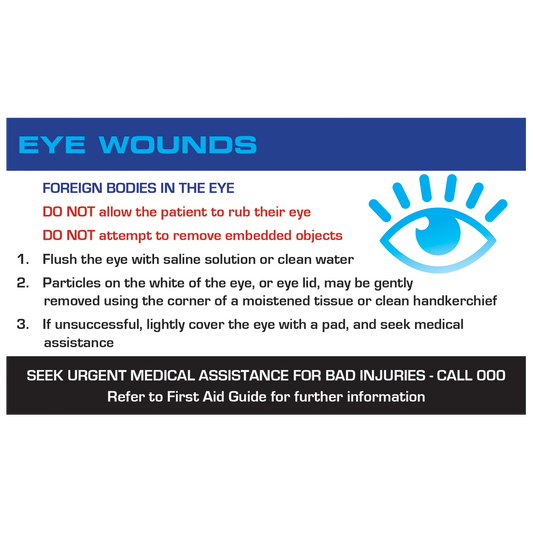 First Aid Guide Card