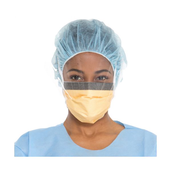 Fluidshield 3 Fog-Free Surgical Mask With Wraparound Visor Box/25