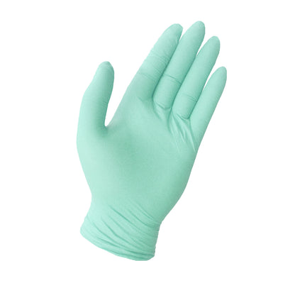 Techtile Biodegradable Nitrile Gloves Chemo-Tested Accelerator Free (Pastel Green) Box/200