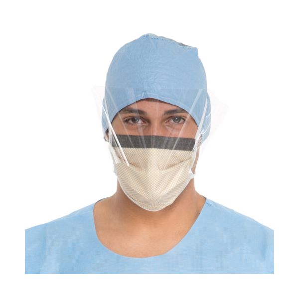 Fluidshield 3 Fog-Free Surgical Mask With Wraparound Visor Box/25