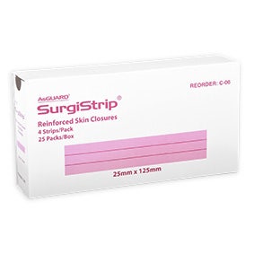 AsGUARD SurgiStrip Skin Closures 25x125mm 4's - Box 25