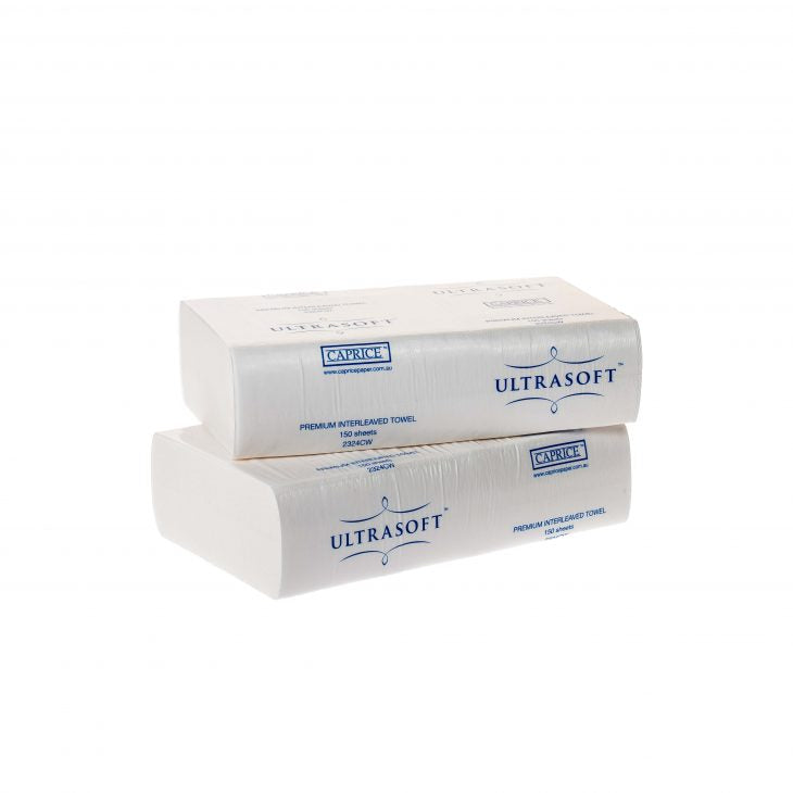 Ultrasoft Interleaved Towel 24x23cm - Ctn 16x150pcs