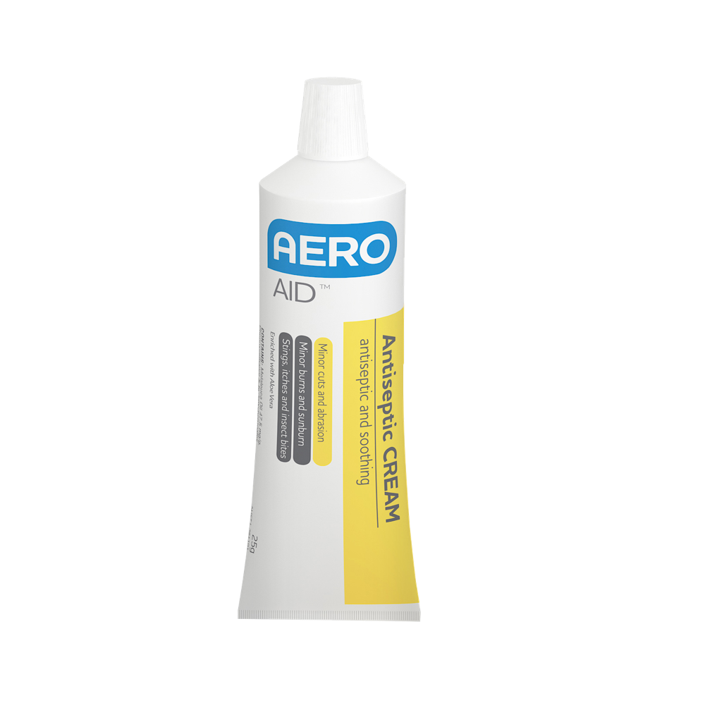 AEROAID Antiseptic Cream Tube 25g - Promed Supplies Pty Ltd
