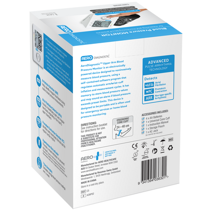 AERODIAGNOSTIC Automatic Upper Arm Blood Pressure Monitor