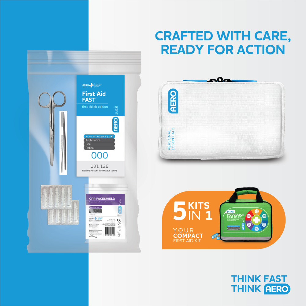 AEROKIT 3 Series Modular Mini Softpack First Aid 25 x 15 x 21.5cm