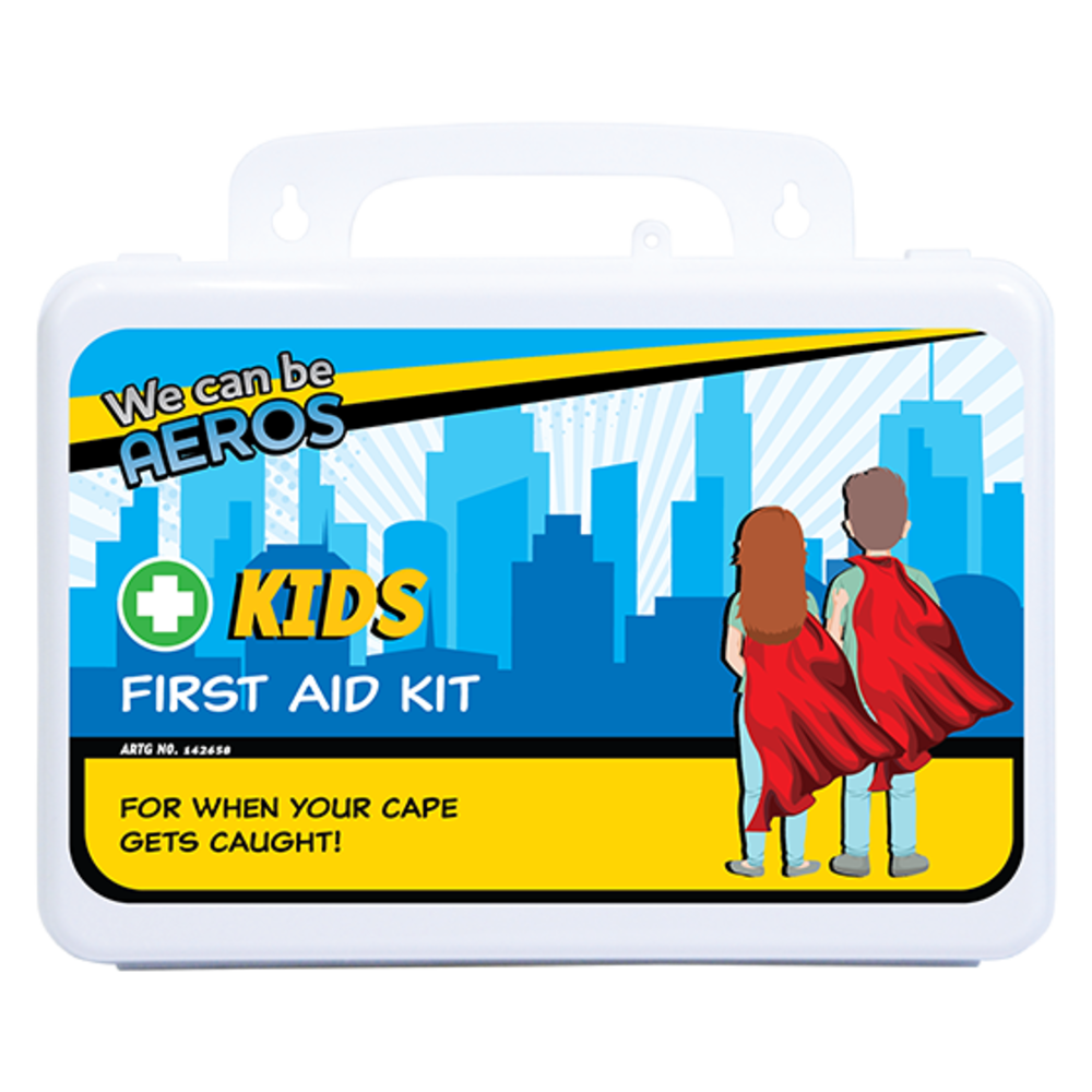 KIDS 2 Series Plastic Waterproof First Aid 21 x 7.5 x 13cm