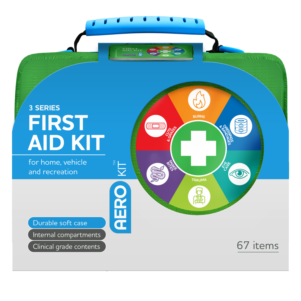 AEROKIT 3 Series First Aid Softpack Kit - Green