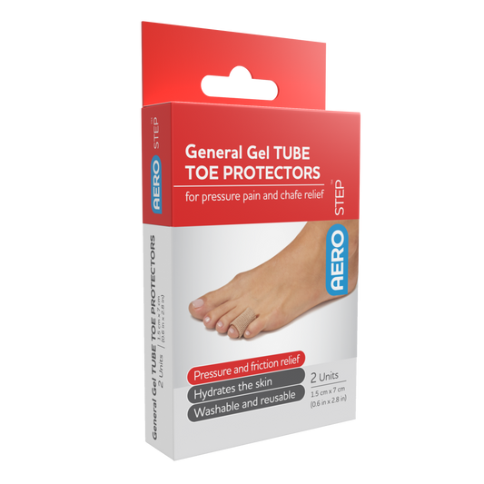 AEROSTEP™ Elastic Fabric Gel Toe Tube 1.5 x 7cm box/2 Box/2 - Promed Supplies Pty Ltd