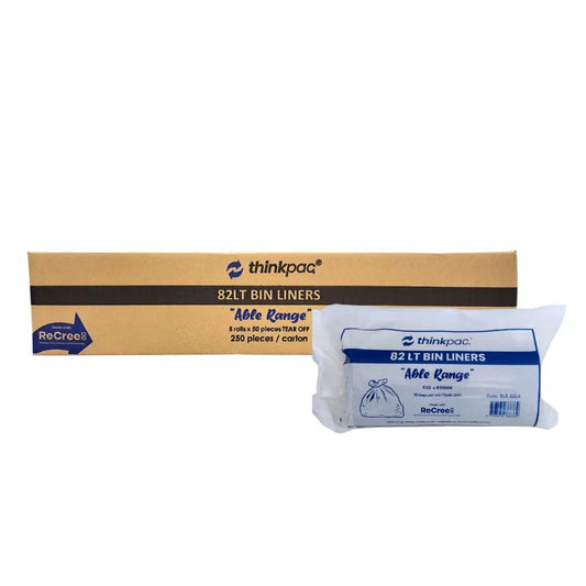 82L Black Heavy Duty Garbage Bag - Ctn 250