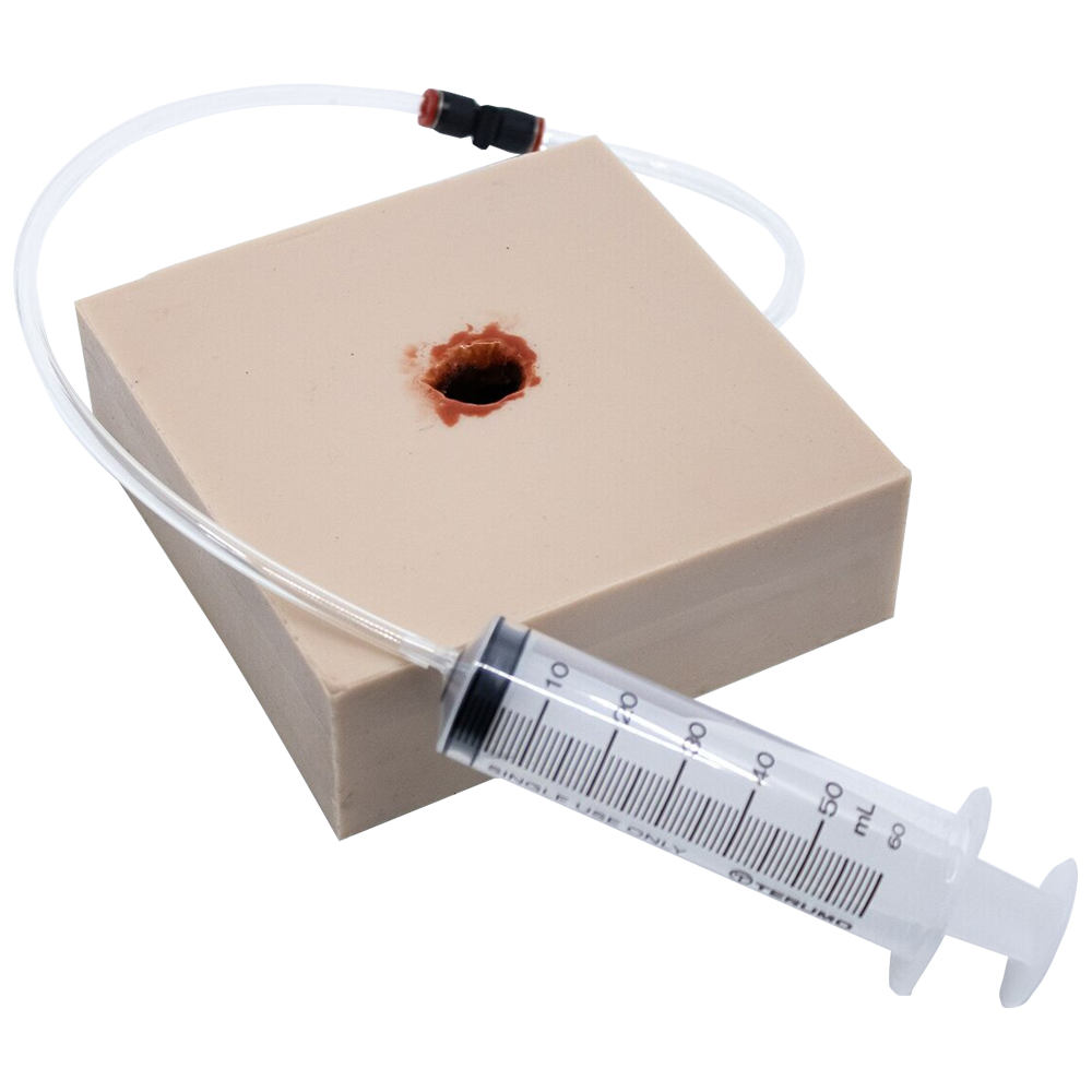 TRAUMASIM Gunshot Haemostatic Clotting Trainer (Square) - Promed Supplies Pty Ltd