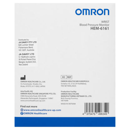 Omron HEM6161 Wrist Blood Pressure Monitor