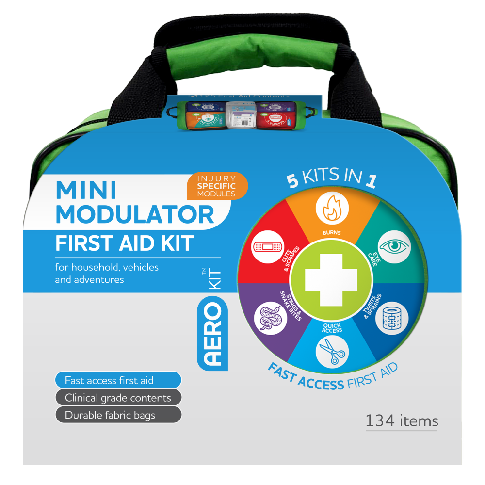 AEROKIT 3 Series Modular Mini Softpack First Aid 25 x 15 x 21.5cm