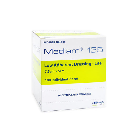 Mediam¨135 Low Adherent Dressing-Lite Sterile 7.5cm x 10cm