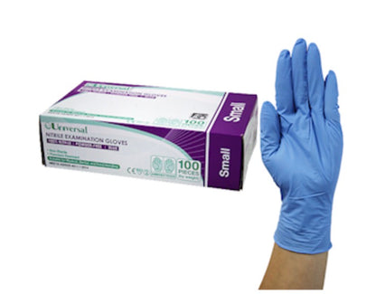 Universal Nitrile Examination Gloves Powder Free Cobalt Blue 1000/Carton