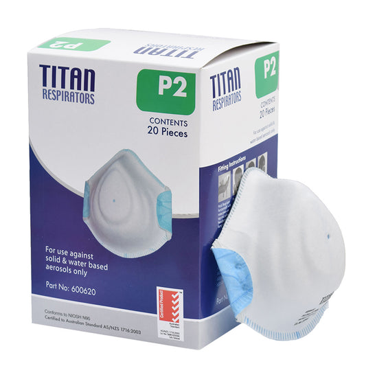 Titan Respirators® P2 Disposable Respirator - Conical Box/10