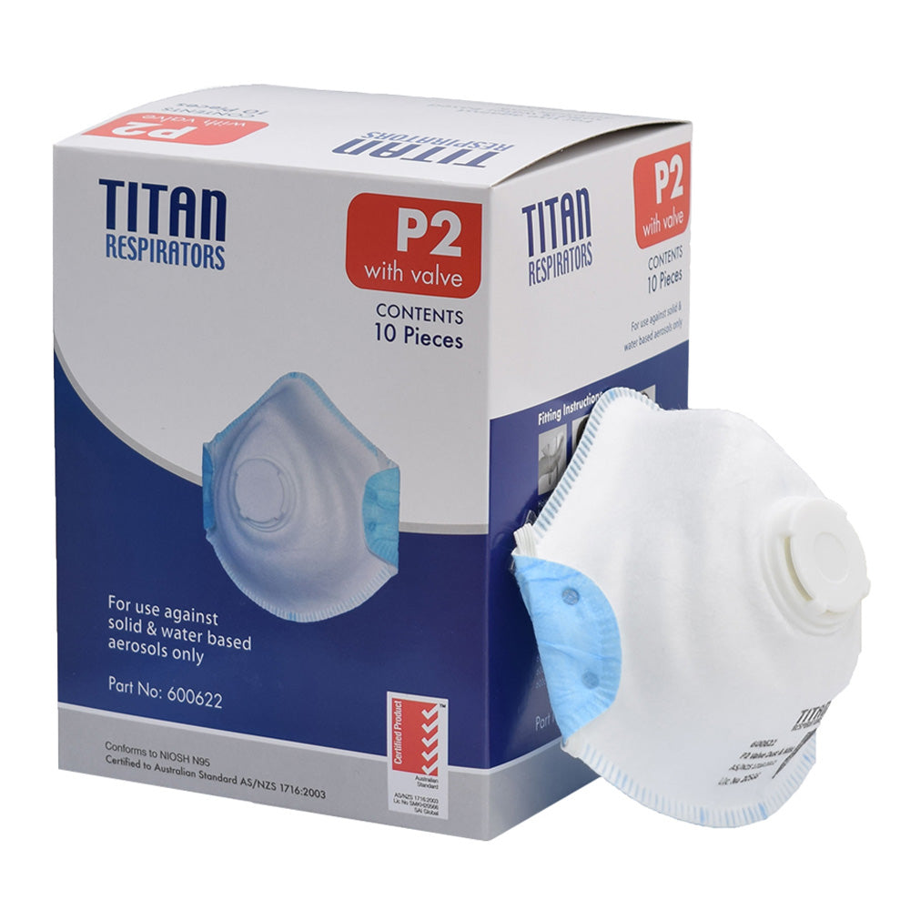 TITAN P2 Valved Disposable Respirator Box/10
