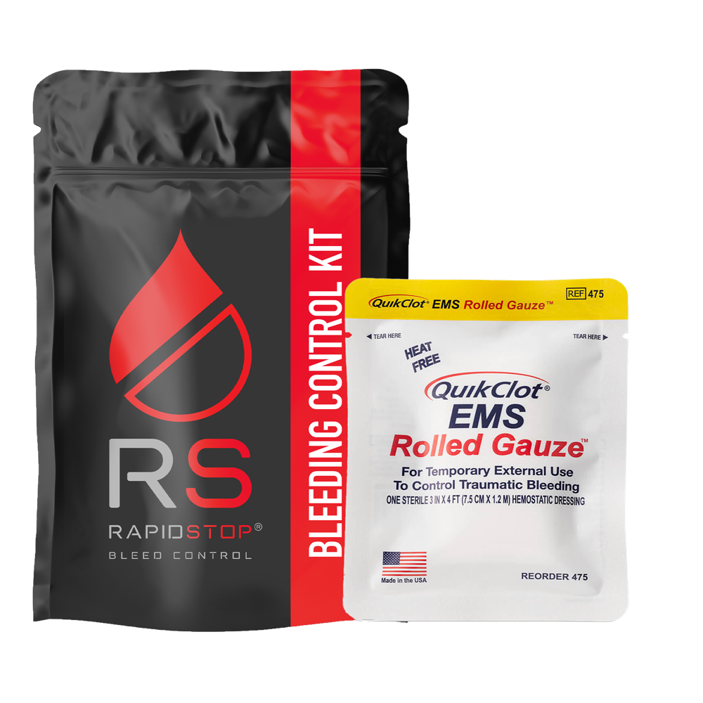 RAPIDSTOP Medium Bleed Control Pack with QUIKCLOT EMS Roll - Promed Supplies Pty Ltd