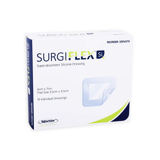 Asguard¨ Surgiflex Post-Operative Silicone Dressing 6cm x 7cm