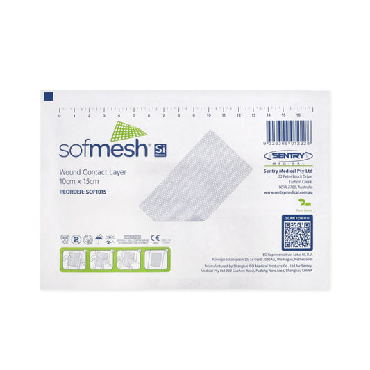 Asguard¨ Silicone wound Contract Layer Sofmesh 10cm x 20cm