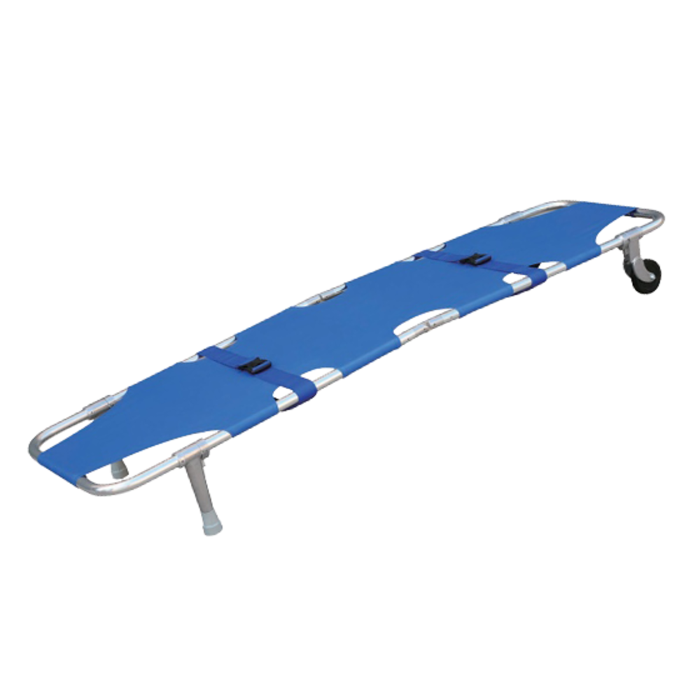 AERORESCUE Alloy Foldaway Emergency Stretcher with Wheels - Promed Supplies Pty Ltd