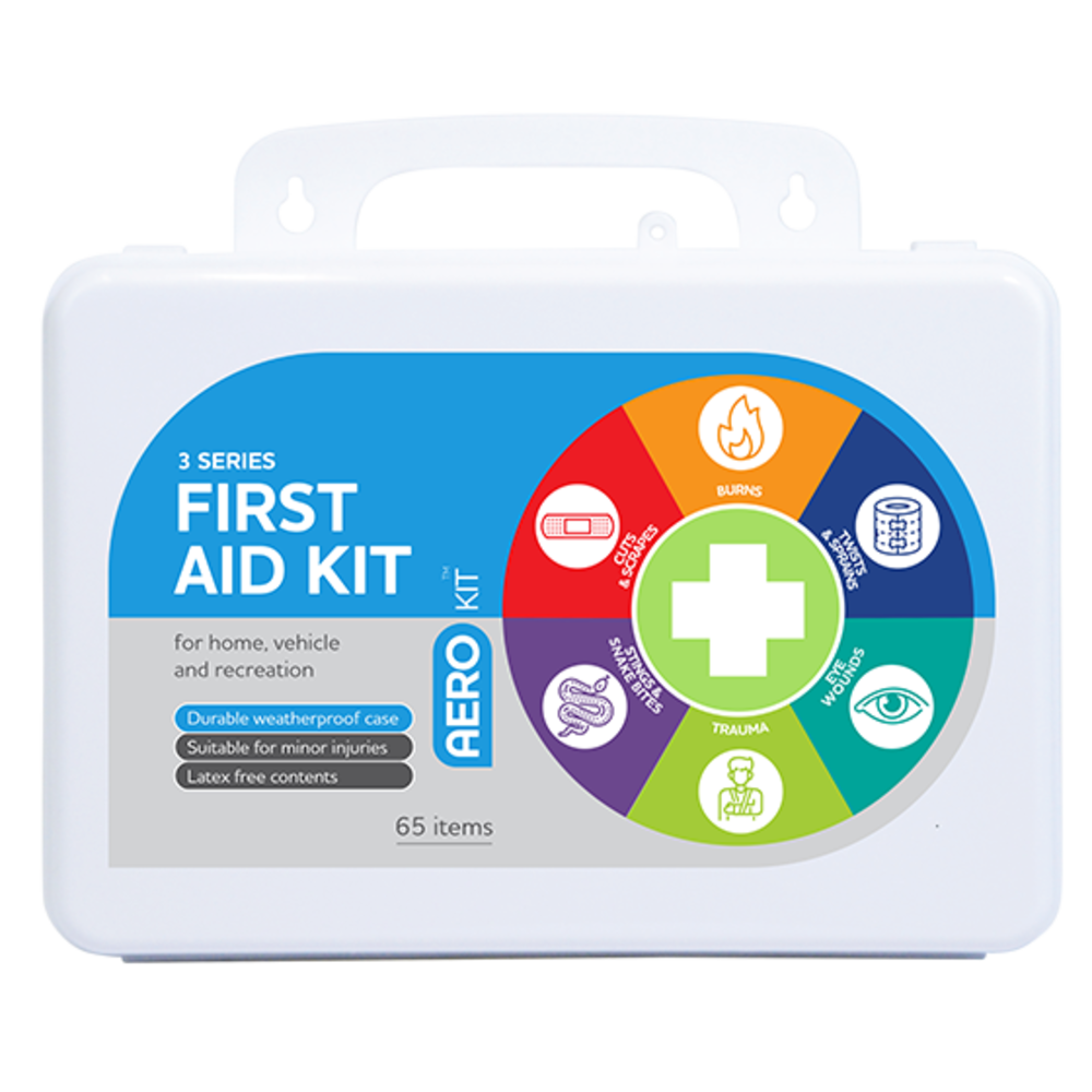 AEROKIT 3 Series Plastic Waterproof First Aid Kit 25 x 8 x 17cm