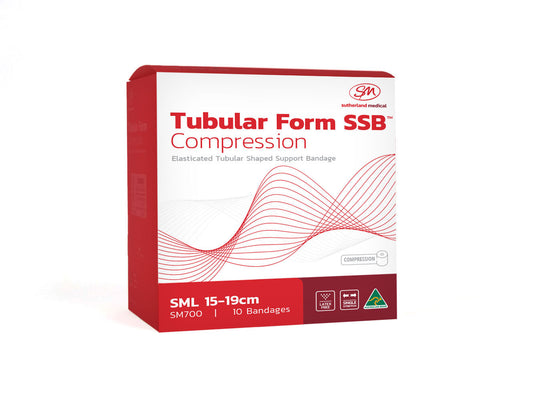 Tubular Form Size Small [Red Stripe] Half Leg - Box 10