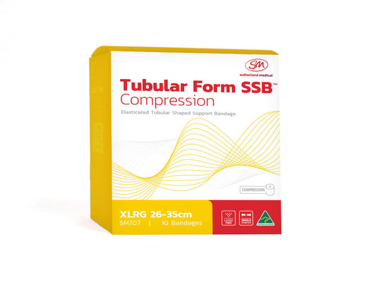 Tubular Form Size X/Large [Yellow Stripe] Half Leg-Box 10