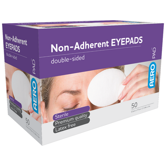 AEROPAD Non-Adherent Eye Pads 5.5 x 7.7cm Box/50