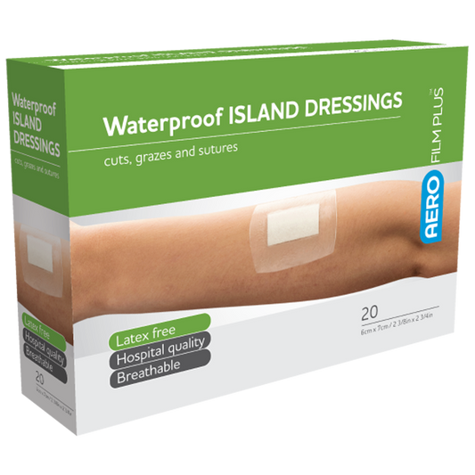 AEROFILM PLUS Waterproof Island Dressing 6 x 7cm Box/20