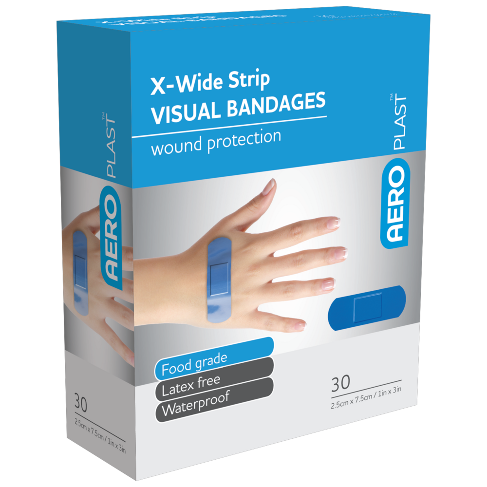 AEROPLAST Premium Visual Strip 7.5 x 2.5cm Box/30 - Promed Supplies Pty Ltd