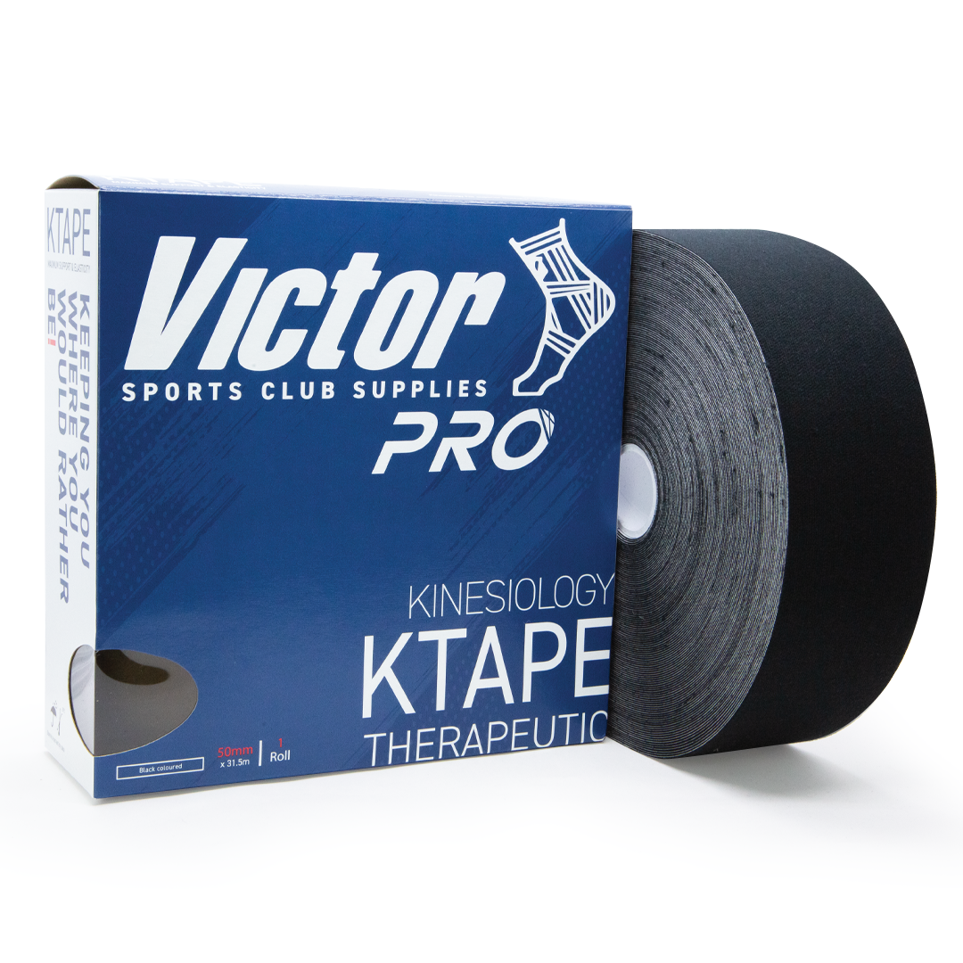 VICTOR 50mm X 31.5M Advance Kinesiology Tape - Black