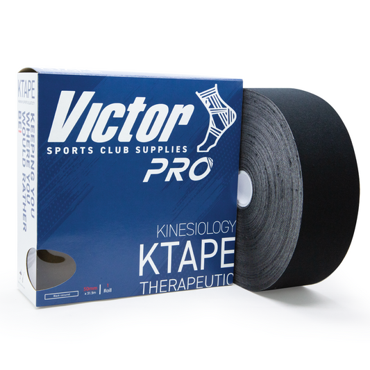 VICTOR 50mm X 31.5M Original Kinesiology Tape - Black