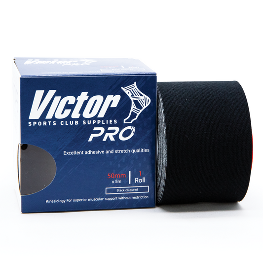VICTOR 50mm x 5m Advance Kinesiology Tape - Black
