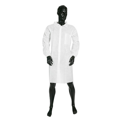 ULTRA HEALTH Non Sterile Lab Coat with Velcro Seal Carton/50