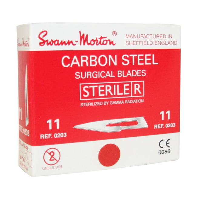SWANN-MORTON SCALPEL BLADES No11 - Box 100