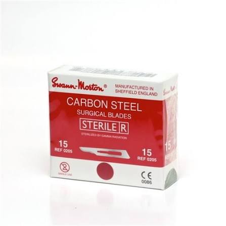 SWANN-MORTON SCALPEL BLADES No15 - Box 100