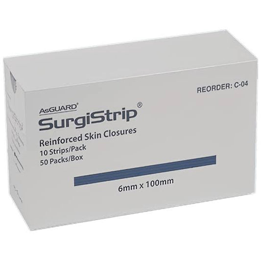 AsGUARD SurgiStrip Skin Closures 6x100mm 10's - Box 50