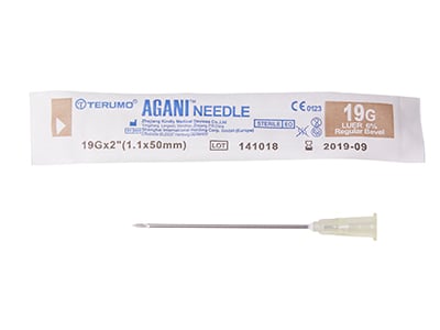 Terumo Agani Needle 19Gx50mm Beige - Box 100